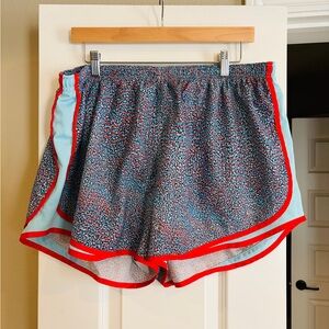 Stylish Women's Nike Blue and Red Shorts